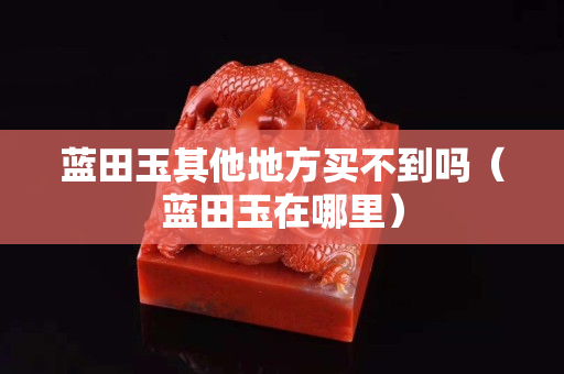 蓝田玉其他地方买不到吗（蓝田玉在哪里）