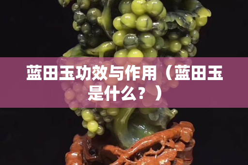 蓝田玉功效与作用（蓝田玉是什么？）
