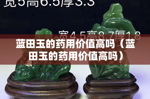 蓝田玉的药用价值高吗（蓝田玉的药用价值高吗）