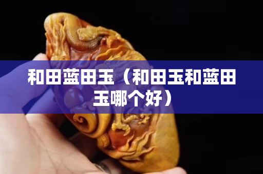 和田蓝田玉（和田玉和蓝田玉哪个好）