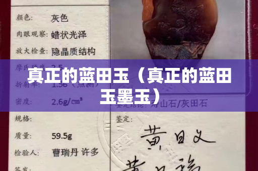 真正的蓝田玉（真正的蓝田玉墨玉）