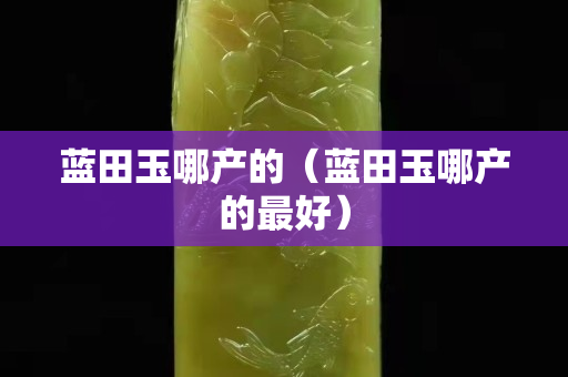 蓝田玉哪产的（蓝田玉哪产的最好）
