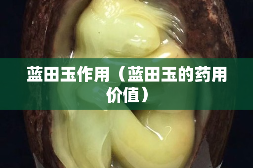 蓝田玉作用（蓝田玉的药用价值）