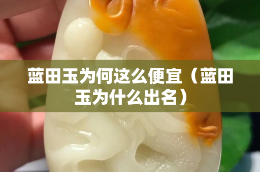 蓝田玉为何这么便宜（蓝田玉为什么出名）