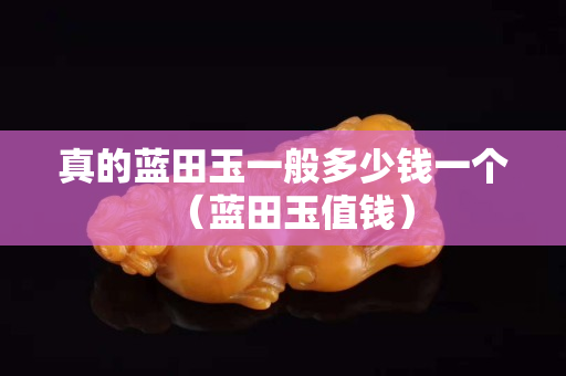 真的蓝田玉一般多少钱一个（蓝田玉值钱）