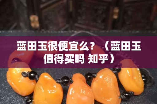 蓝田玉很便宜么？（蓝田玉值得买吗 知乎）