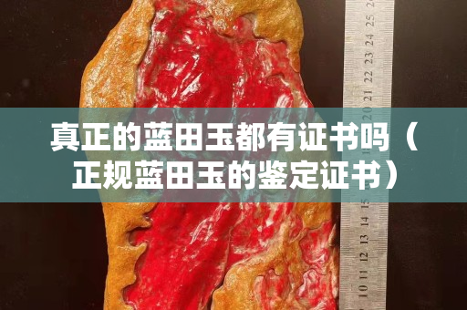 真正的蓝田玉都有证书吗（正规蓝田玉的鉴定证书）