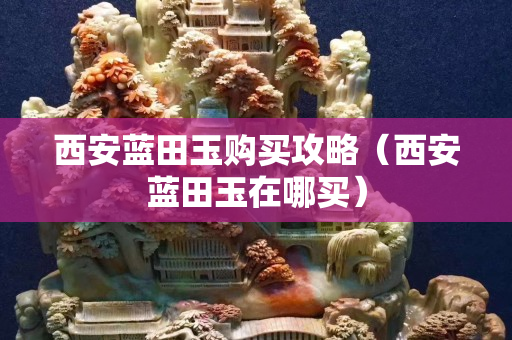 西安蓝田玉购买攻略（西安蓝田玉在哪买）