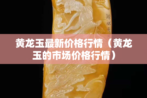 黄龙玉最新价格行情（黄龙玉的市场价格行情）