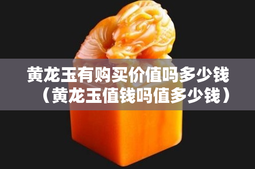 黄龙玉有购买价值吗多少钱（黄龙玉值钱吗值多少钱）
