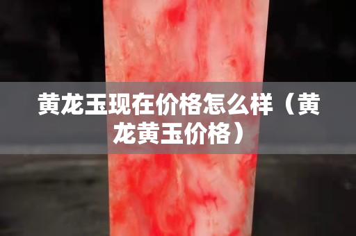 黄龙玉现在价格怎么样（黄龙黄玉价格）