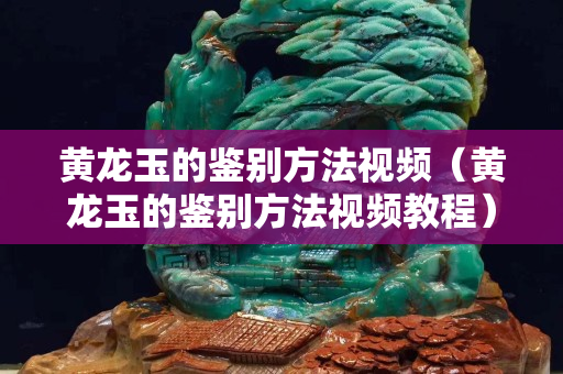 黄龙玉的鉴别方法视频（黄龙玉的鉴别方法视频教程）