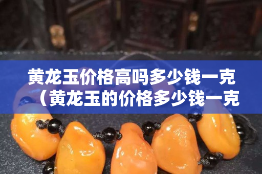 黄龙玉价格高吗多少钱一克（黄龙玉的价格多少钱一克）