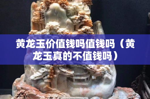 黄龙玉价值钱吗值钱吗（黄龙玉真的不值钱吗）