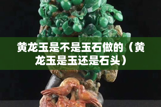黄龙玉是不是玉石做的（黄龙玉是玉还是石头）