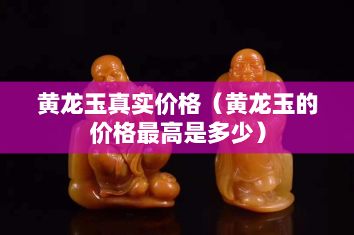 黄龙玉真实价格（黄龙玉的价格最高是多少）
