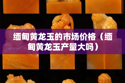 缅甸黄龙玉的市场价格（缅甸黄龙玉产量大吗）