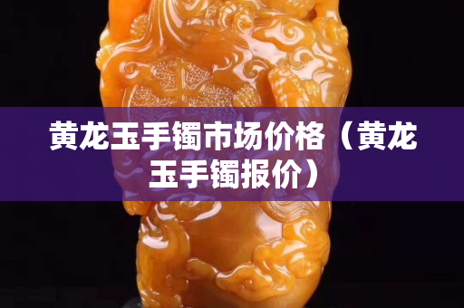 黄龙玉手镯市场价格（黄龙玉手镯报价）