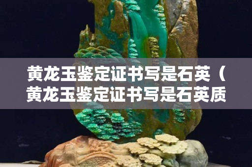 黄龙玉鉴定证书写是石英（黄龙玉鉴定证书写是石英质玉）