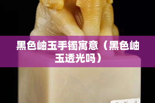黑色岫玉手镯寓意（黑色岫玉透光吗）