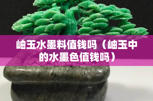 岫玉水墨料值钱吗（岫玉中的水墨色值钱吗）
