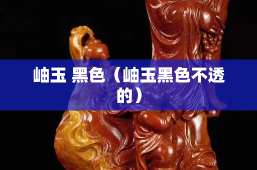 岫玉 黑色（岫玉黑色不透的）