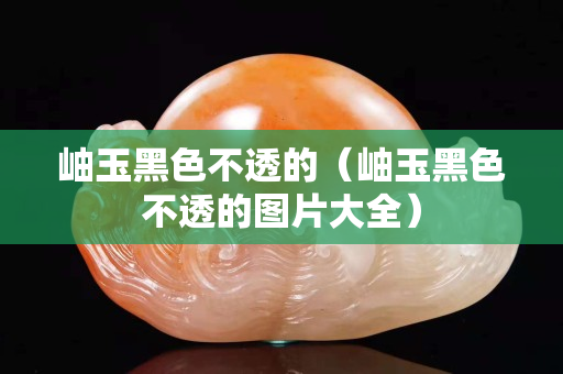 岫玉黑色不透的（岫玉黑色不透的图片大全）