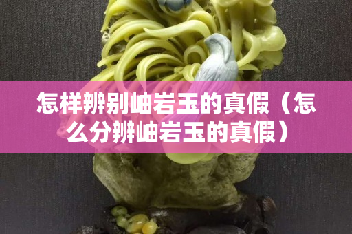 怎样辨别岫岩玉的真假（怎么分辨岫岩玉的真假）