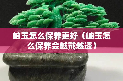 岫玉怎么保养更好（岫玉怎么保养会越戴越透）