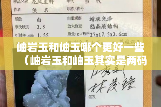 岫岩玉和岫玉哪个更好一些（岫岩玉和岫玉其实是两码事）
