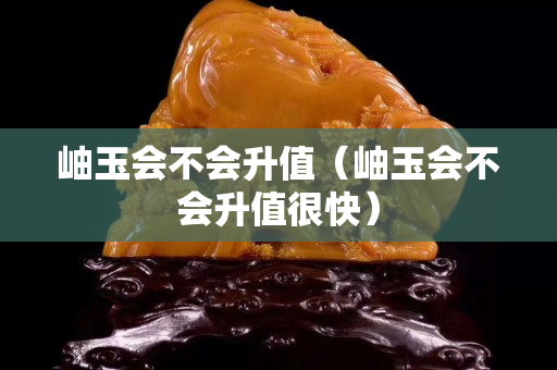 岫玉会不会升值（岫玉会不会升值很快）