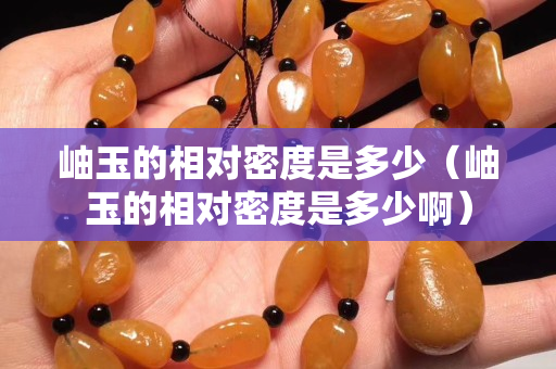 岫玉的相对密度是多少（岫玉的相对密度是多少啊）