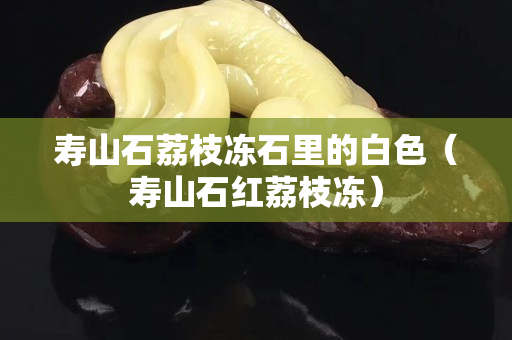 寿山石荔枝冻石里的白色（寿山石红荔枝冻）