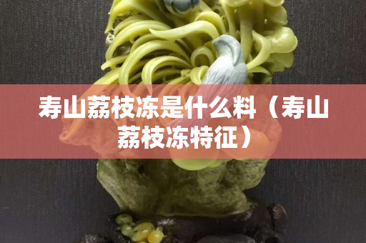 寿山荔枝冻是什么料（寿山荔枝冻特征）