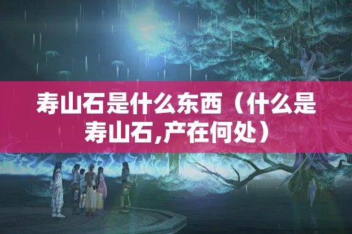 寿山石是什么东西（什么是寿山石,产在何处）