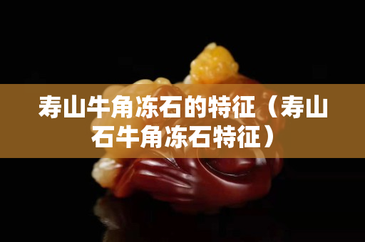 寿山牛角冻石的特征（寿山石牛角冻石特征）