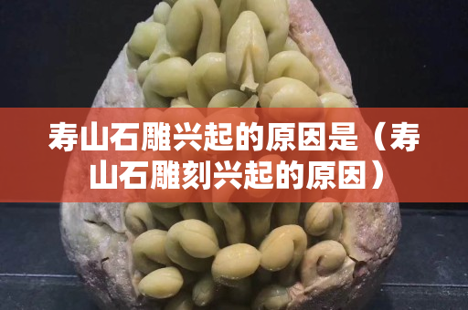 寿山石雕兴起的原因是（寿山石雕刻兴起的原因）