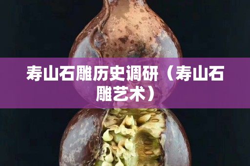 寿山石雕历史调研（寿山石雕艺术）