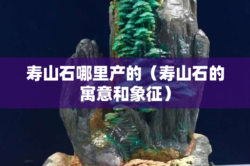 寿山石哪里产的（寿山石的寓意和象征）
