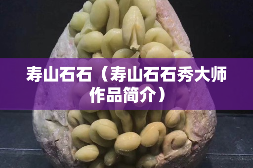 寿山石石（寿山石石秀大师作品简介）