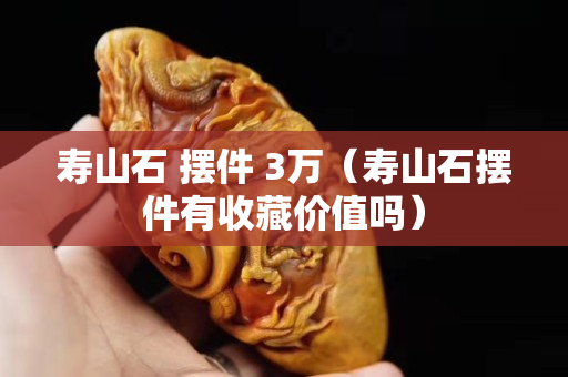 寿山石 摆件 3万（寿山石摆件有收藏价值吗）