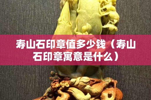 寿山石印章值多少钱（寿山石印章寓意是什么）