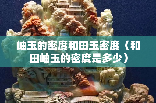 岫玉的密度和田玉密度（和田岫玉的密度是多少）