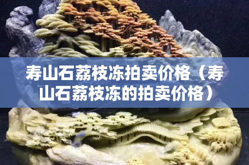 寿山石荔枝冻拍卖价格（寿山石荔枝冻的拍卖价格）