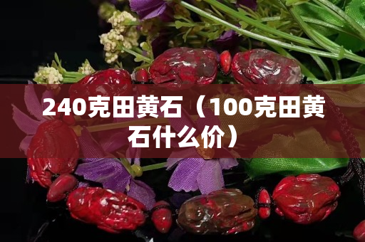 240克田黄石（100克田黄石什么价）