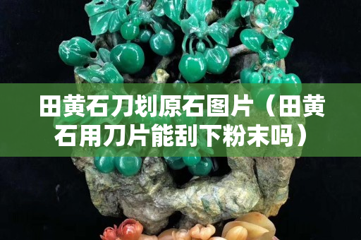 田黄石刀划原石图片（田黄石用刀片能刮下粉末吗）