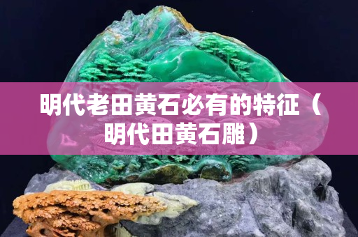 明代老田黄石必有的特征（明代田黄石雕）