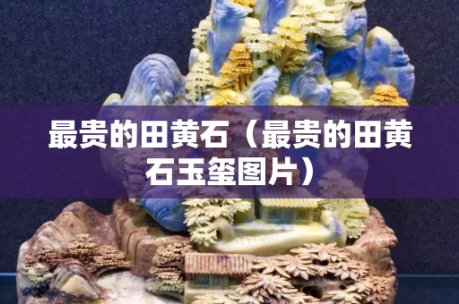 最贵的田黄石（最贵的田黄石玉玺图片）