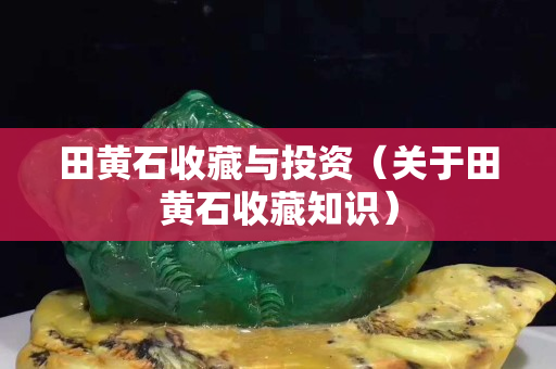 田黄石收藏与投资（关于田黄石收藏知识）