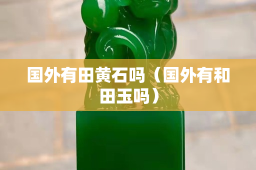 国外有田黄石吗（国外有和田玉吗）